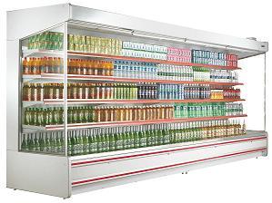 スーパーマーケットの冷凍装置のMultideckの開いたスリラーのカーブ ガラス