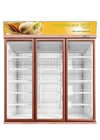 空冷のガラス ドアの飲料のより涼しいスーパーマーケット冷却装置5つの層