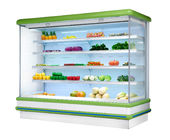 12ftのMultideckの表示冷却装置をつける長い食料雑貨品店のMultideckの開いたスリラーLED