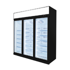 扇風機冷却システム 3 ドア 立面 ガラス ドア フリーザー ワンバオ コンプレッサー