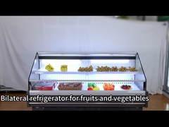 果物 店舗 店舗 双面ディスプレイ 食品用 冷蔵庫 野菜 大容量