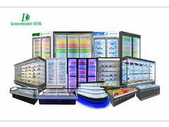 商業用冷蔵庫 扇風機 冷却飲料 冷蔵庫 空気カーテン付き オープンクーラー