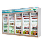 店の商業飲料のクーラー5のガラス ドアの冷蔵庫の冷凍庫ファンの冷却のタイプ