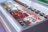 コマーシャルの自動車が付いている開いた新鮮な肉の表示Refrigeratiorのショーケースは霜を取り除きます