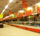 スーパーマーケットのためのステンレス鋼の棚のデリカテッセンの表示冷却装置習慣