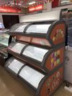 スーパーマーケットの二重ガラス ドアR404aのアイス クリームの表示フリーザー