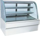 220v 800w のパン屋/パンの基礎マーブル ケーキの表示冷却装置 2 つの層