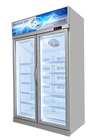 二重ガラス ドアの直立物の自動商業表示フリーザーは霜を取り除く