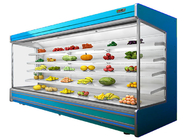 スーパーマーケットはクーラーの商業表示フリーザーのフルーツ野菜のmultideckの開いたスリラーのセリウムを飲む