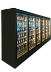 黒いガラス ドアの商業表示フリーザー ビール飲み物のための直立した棒キャビネット