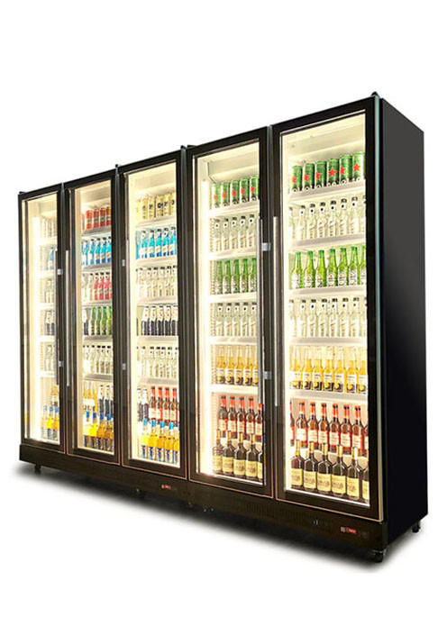 2~8度 コップランドコンプレッサー ブラックガラスドア 冷蔵庫 ビールワインクーラー