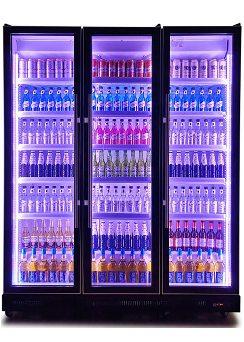 2~8度 コップランドコンプレッサー ブラックガラスドア 冷蔵庫 ビールワインクーラー