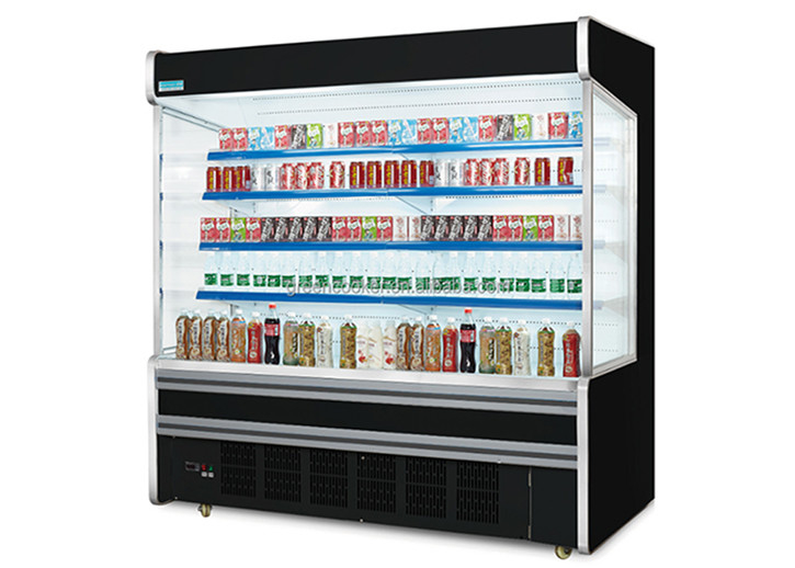 2.5m プラグインシステム 4層 商用オープン冷蔵庫