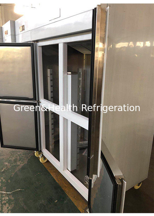 レストランキッチン用の自動解凍とLED照明のレッチイン冷蔵庫