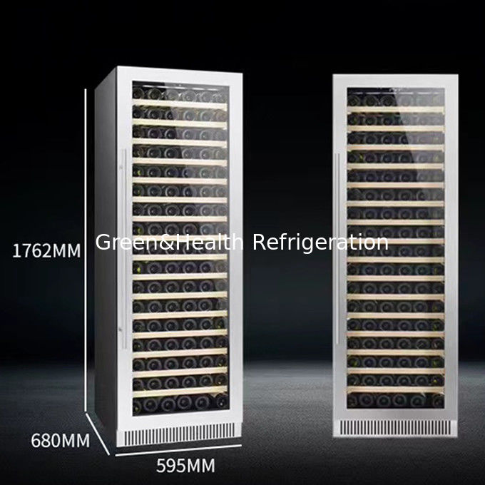 ETL証明書 418L 220V 50HZ 自動解凍システムを持つ 360° 空気換気ワイン冷蔵庫