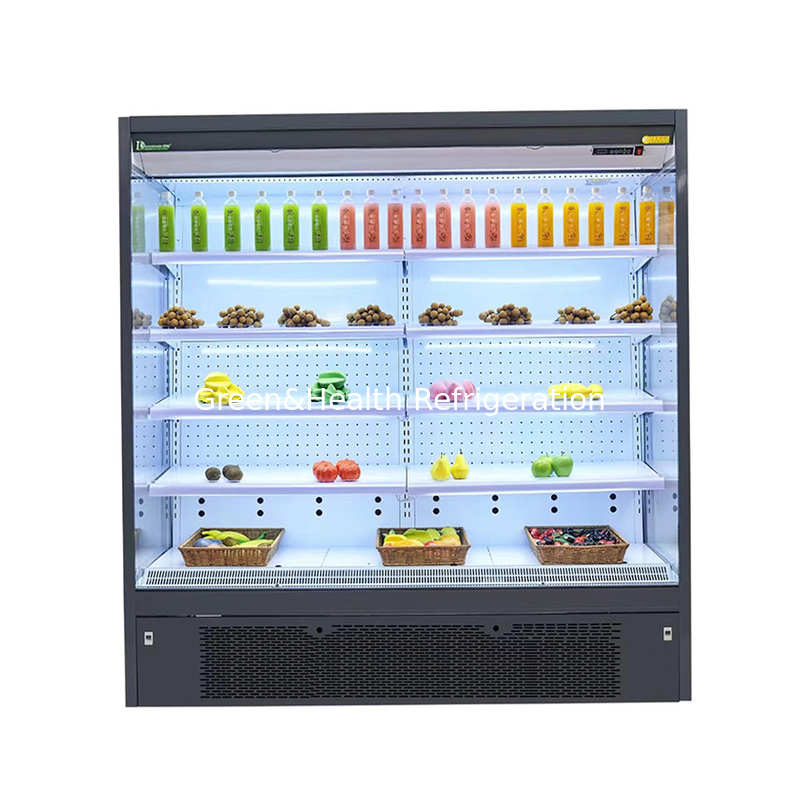 商品を新鮮で涼しく保つためのマルチデッキオープンチラー
