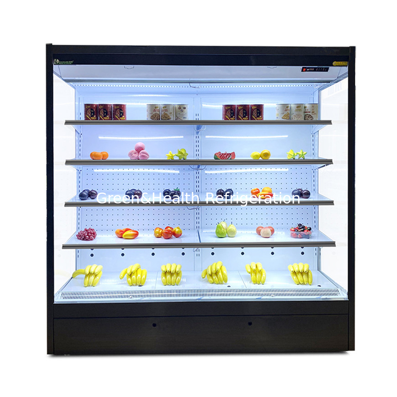 オープンディスプレイ 冷蔵庫 冷蔵庫 新鮮食品と飲料のディスプレイ 2-8C 温度
