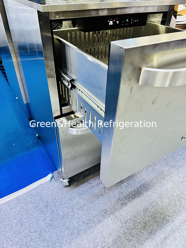 ETL証明書 150L 168缶 ステンレス鋼 固体ドア 屋外飲料冷蔵庫