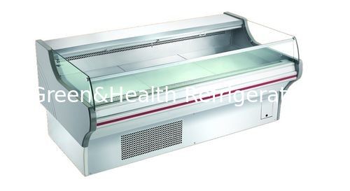 800Lステンレス鋼 水平式オープンディスプレイ冷蔵庫 肉冷蔵庫 商用冷蔵庫