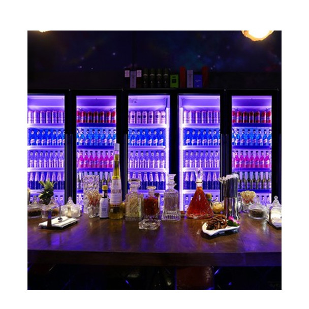 2/3 ドア 多色変色飲料 アルコール飲料 冷蔵庫 ディスプレイキャビネット