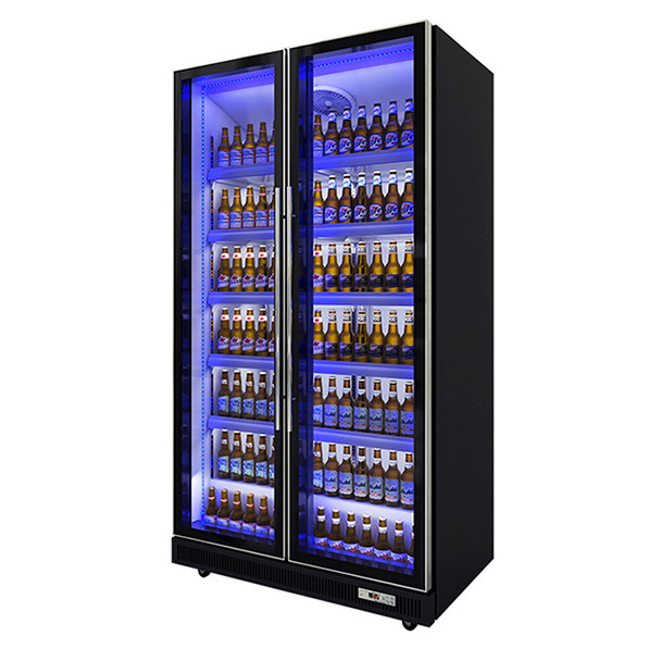 2/3 ドア 多色変色飲料 アルコール飲料 冷蔵庫 ディスプレイキャビネット