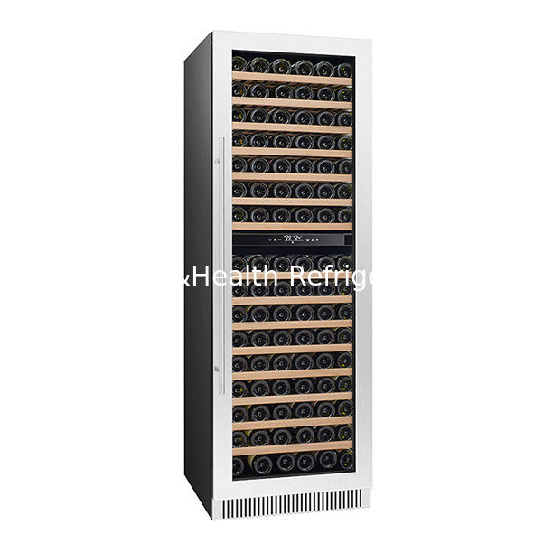 ETL証明書 2つのガラスのドア,3つの独立した温度のワイン冷蔵庫を装備した 326ユニット