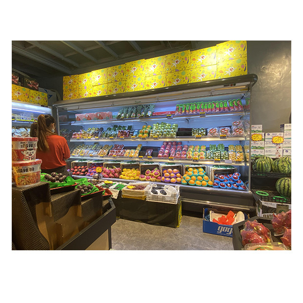 リモートユニット スーパーマーケット 大型 商業用 野菜・果物 冷蔵庫 ディスプレイ オープン キャビネット