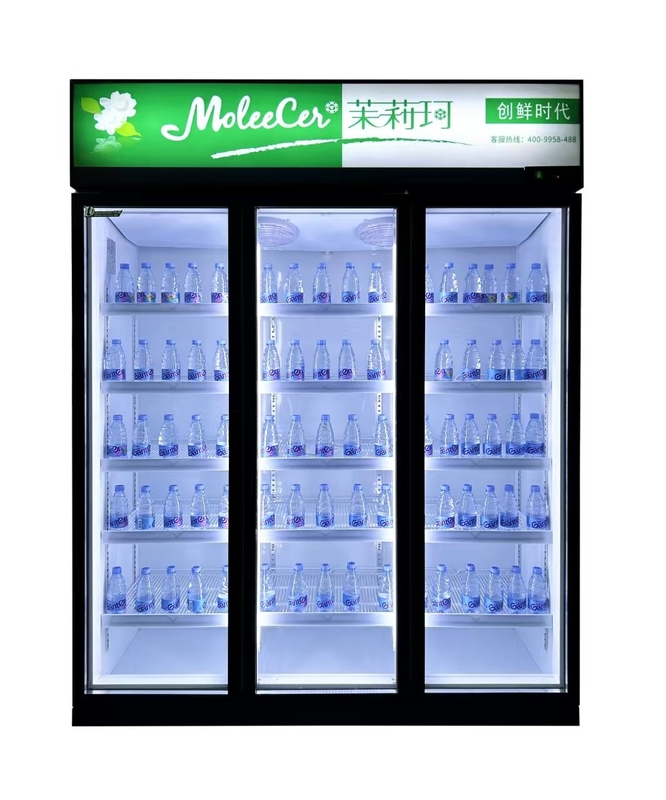 リッチ イン 冷蔵庫 商用飲料冷蔵庫 3 ガラスドア 商用直立冷蔵庫 エネルギー効率