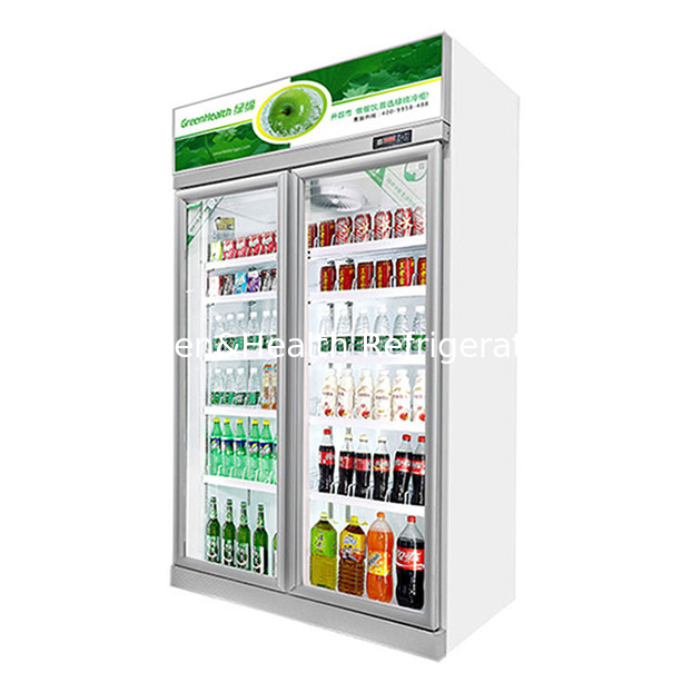 商用スーパー / ストア 2 ガラス ドア エコノミー 冷蔵庫 ディスプレイ 冷蔵庫