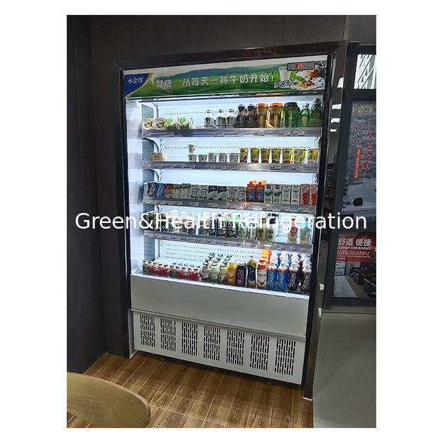 小型コンビニ 五層棚 果物収納 ディスプレイ 小型開封冷蔵庫