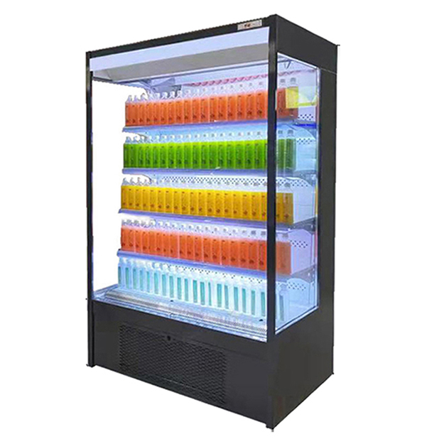 便利店/スーパーマーケットにおける果物/野菜の保管および展示のための小型オープンスタイル冷蔵庫