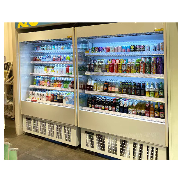 便利店/スーパーマーケットにおける果物/野菜の保管および展示のための小型オープンスタイル冷蔵庫