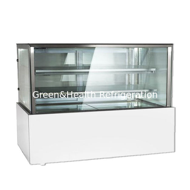 工場直販 右アングル ステンレス鋼 ガラス素材 ケーキ冷蔵ディスプレイ冷凍庫