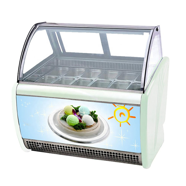 二重列 14 トレイ 大容量 アイスクリーム 貯蔵 冷蔵庫 販売