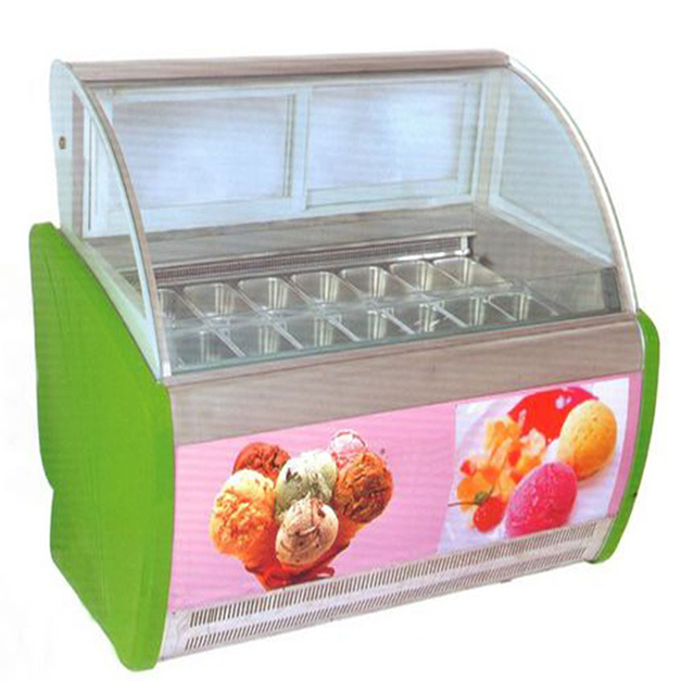 二重列 14 トレイ 大容量 アイスクリーム 貯蔵 冷蔵庫 販売