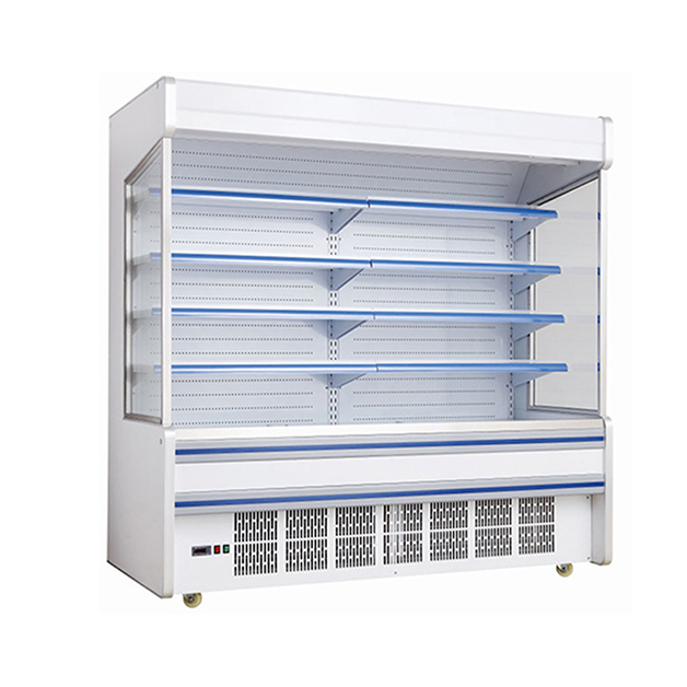スーパーマーケット商用内蔵コンプレッサー多段棚オープンタイプ冷凍庫