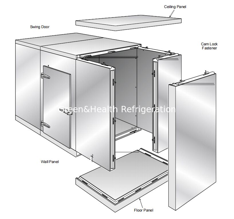 Cold Storage Room Walk In Refrigerated Cold Room Equipped With Lock And Key