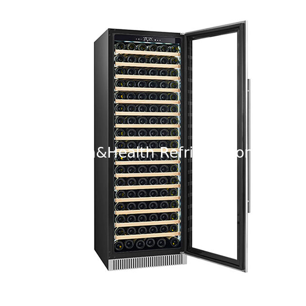 ETL証明書 185 ボトル 単温帯 ファッショナブル 高級 レッドワイン 冷蔵 ディスプレイ 冷蔵庫