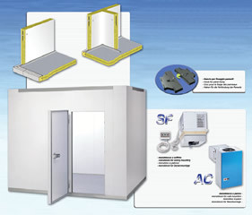 統合の冷凍の単位が付いている携帯用低温貯蔵部屋の冷凍食品