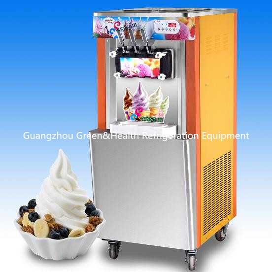 機械にデザートの店のための自動カウントをする事前に冷す柔らかいサーブのアイス クリーム