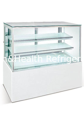 2つの棚および調節可能なケーキはフリーザー/冷却剤のR404aによって焼かれる商品の陳列ケースを表示します