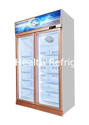 5つの可動棚を備えた業務用可視ガラスドア冷凍庫