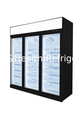 縦の三重のドアによって熱されるハイパー市場のガラス表示フリーザー 220V 1450L