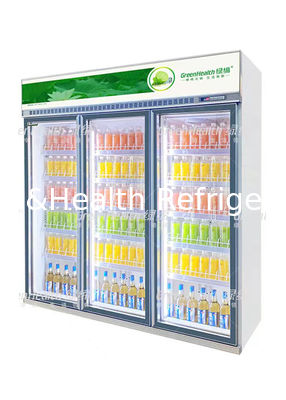 2 / 3つのドアのインバーター圧縮機1008Lが付いている商業表示スリラー