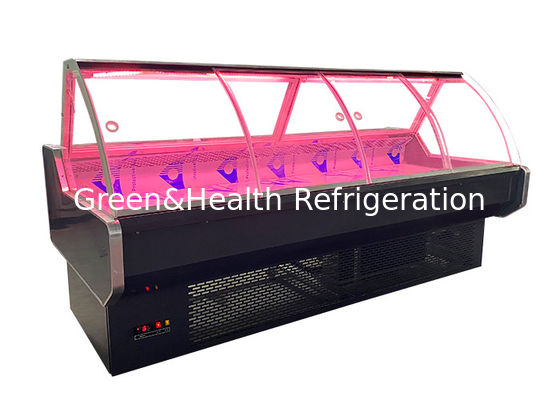 ガラス ドア1045Wが付いている商業デリカテッセン肉食糧魚の表示冷却装置