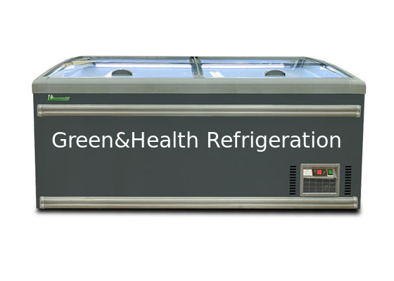 高級チェスト 深冷凍庫 曲線ガラス スライドドア 上 1040L