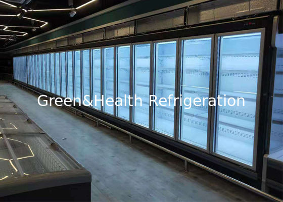 5 シェルフ マルチデッキ オープン チラー 野菜 果物 ガラス ドア 商品 展示台