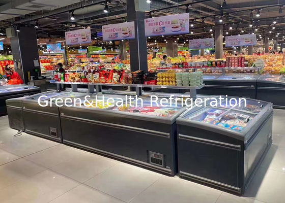 スーパーマーケット ガラスドア 箱 深冷蔵庫 食品展示 商品 冷蔵庫 1040L