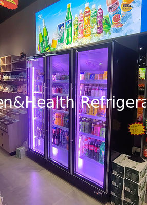 商用 垂直 ビール ディスプレイ クーラー ダブル ドア ドリンク 冷蔵庫
