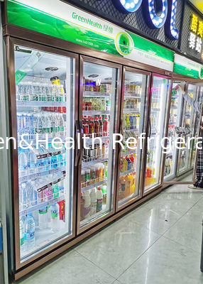 748L ガラスドア 冷蔵庫 飲料 冷蔵庫 設備 扇風機 冷却